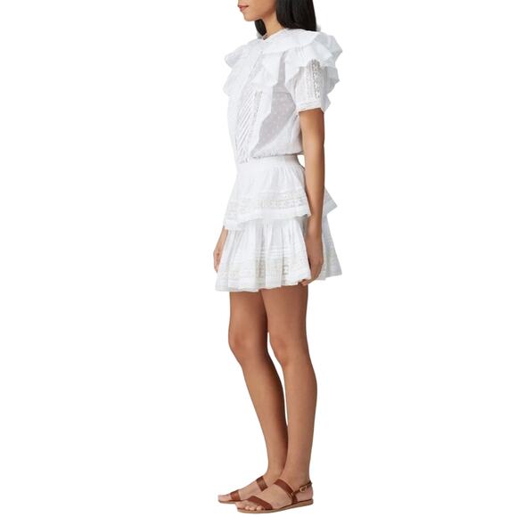 Maia Bergman Mery Dress White Summer mini dress women’s size XL - Picture 2 of 9
